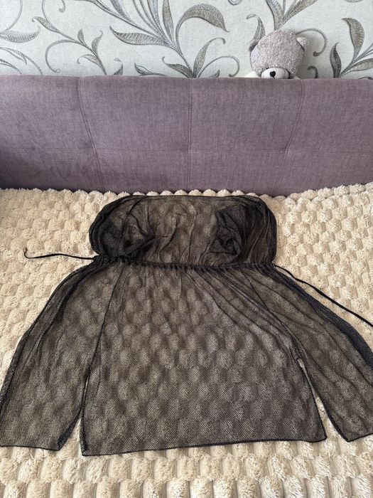 Чорна накидка на купальник