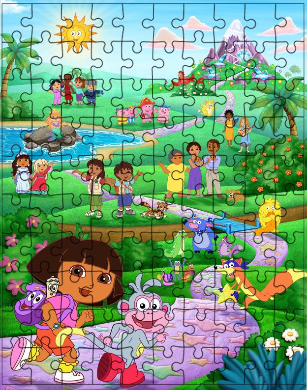 Puzzle tradycyjne Dora Odkrywca PRODUCENT