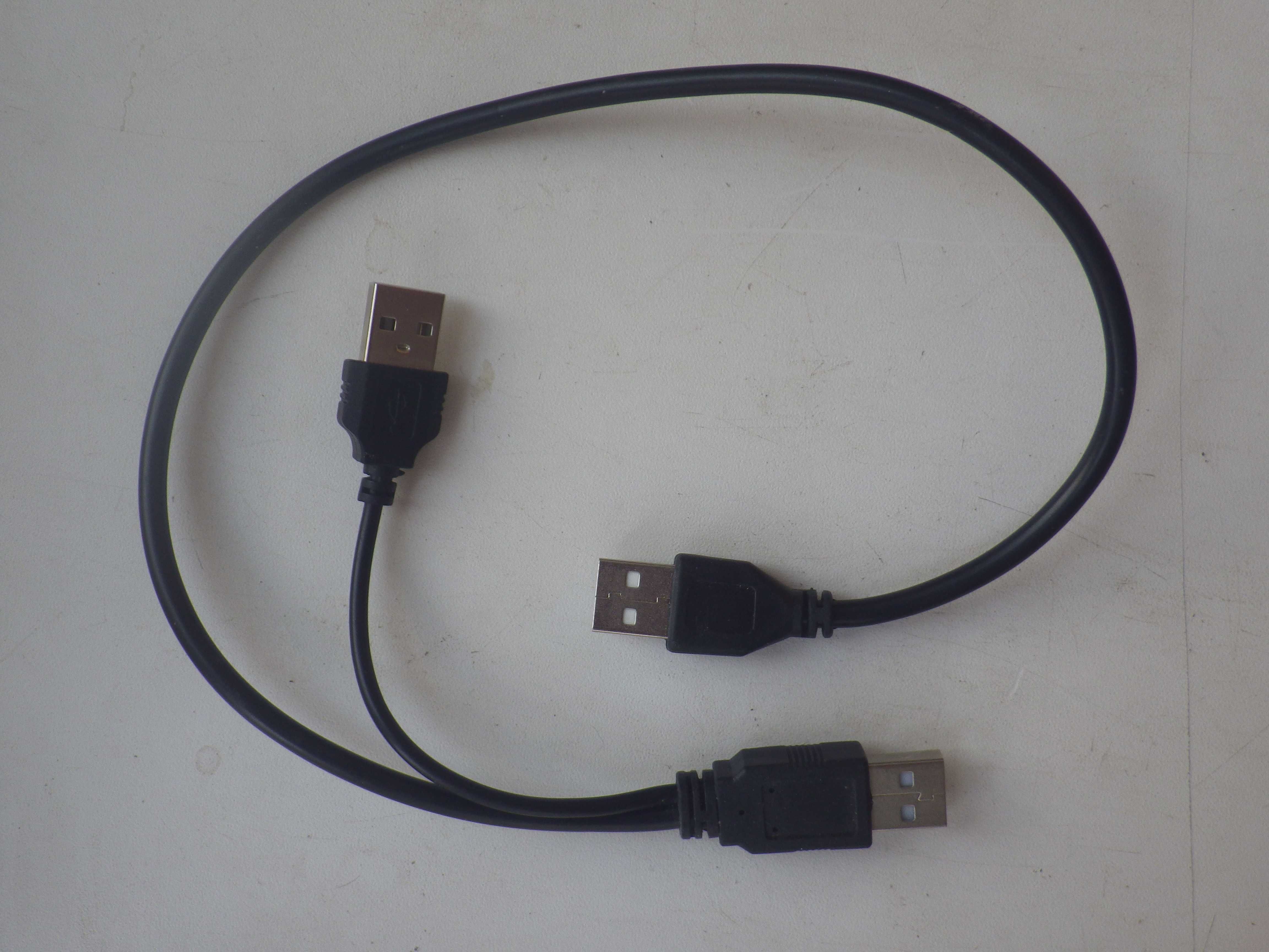 Удлинитель-разветвитель USB 2.0 10\40 см, с двумя разъемами USB 2.0