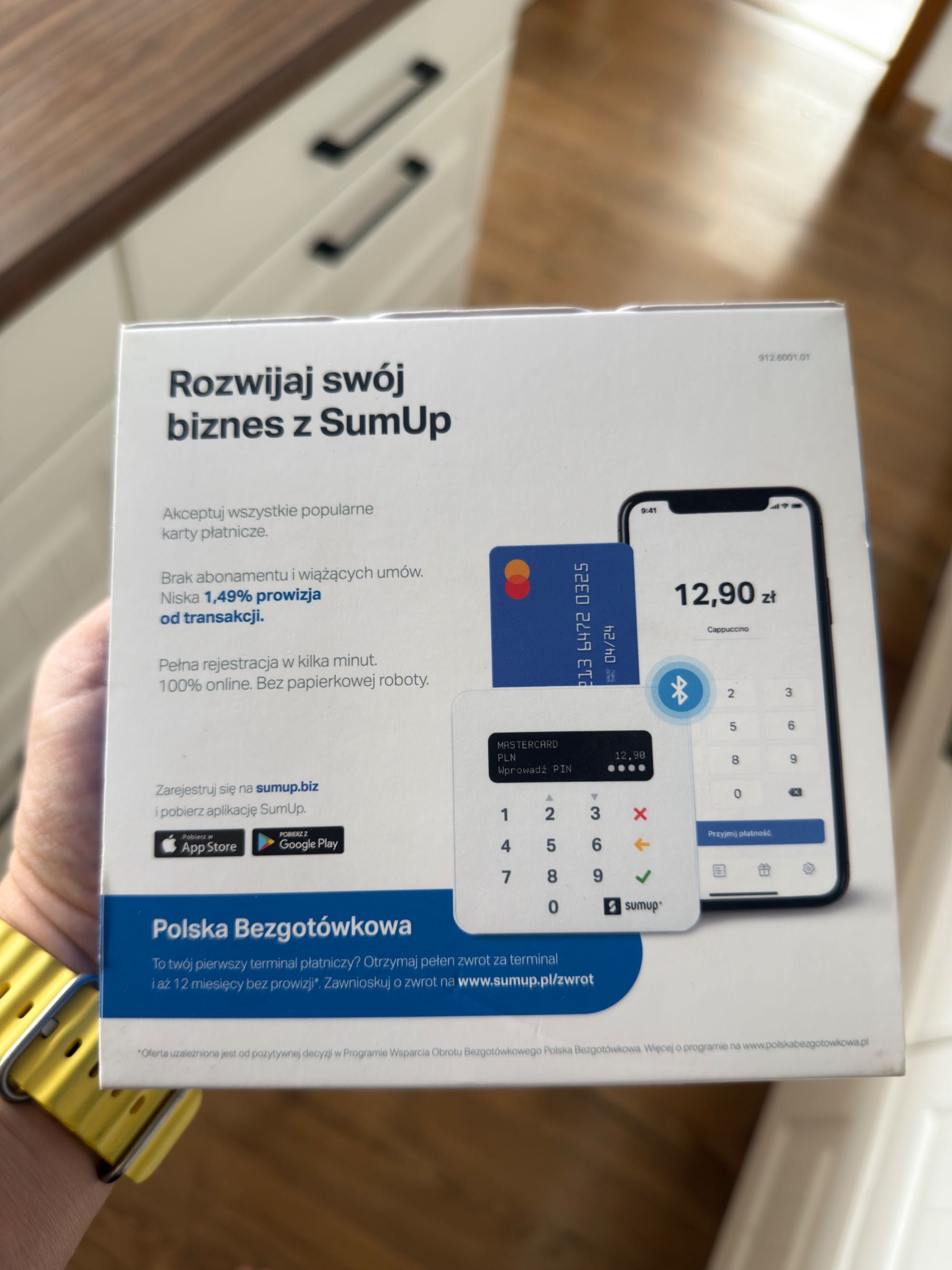 Terminal do płatności kartą Sumup Bluetooth