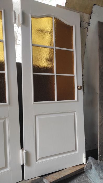 Drzwi dwuskrzydłowe drewniane odnowione