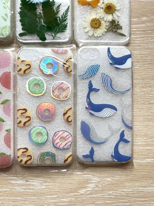 Case etui iPhone 6 6s 7 8 silikonowe dla dzieci dziecka w kwiatki