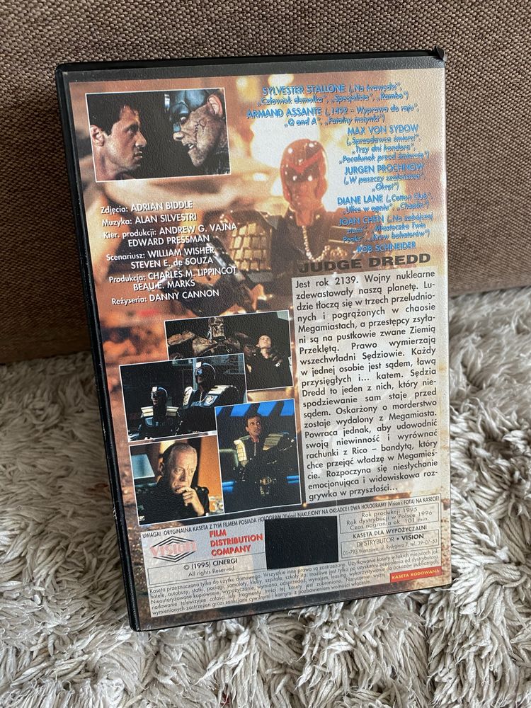 Sędzia Dredd vhs Stallone