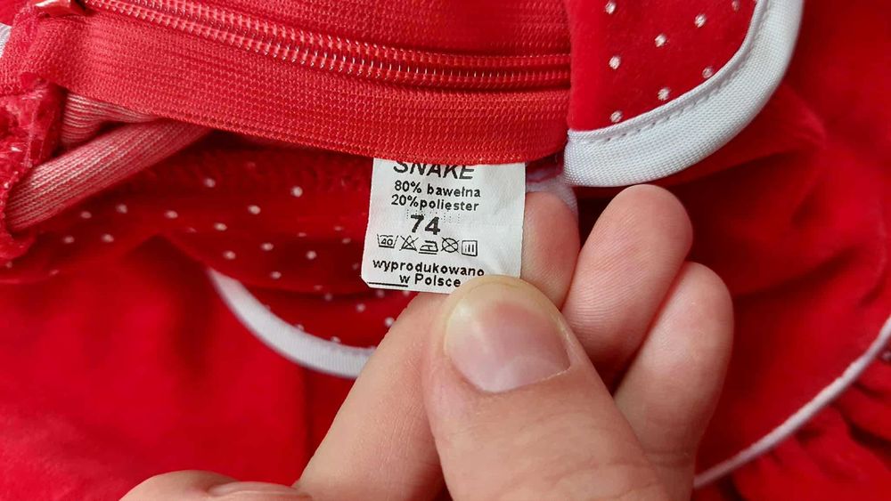 sukienka niemowlęca rozmiar 74
