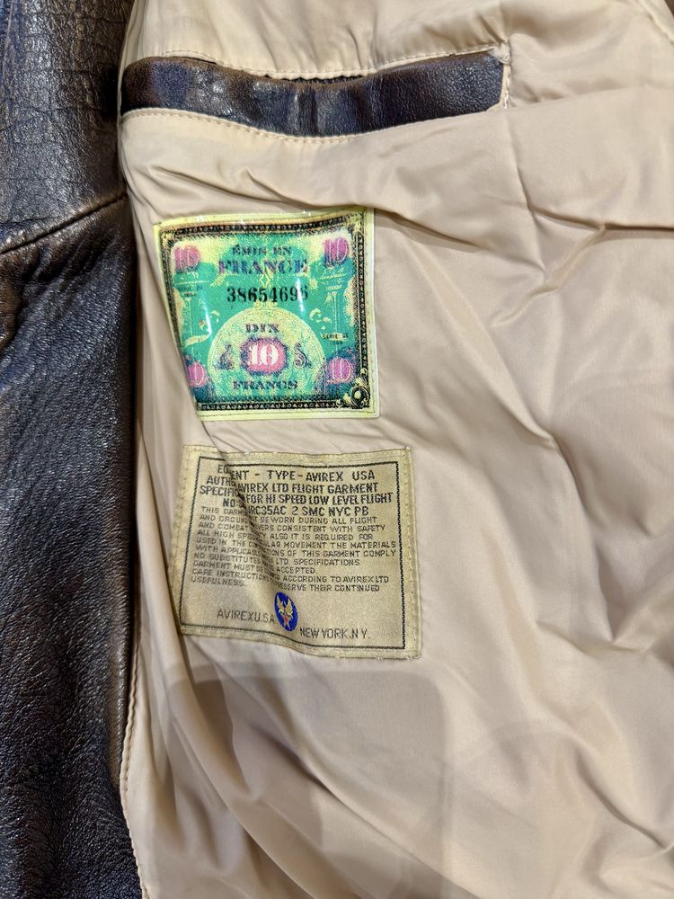 Куртка шкіряна Avirex G-1 BOMBER JACKET. Оригінал (куплена в США).