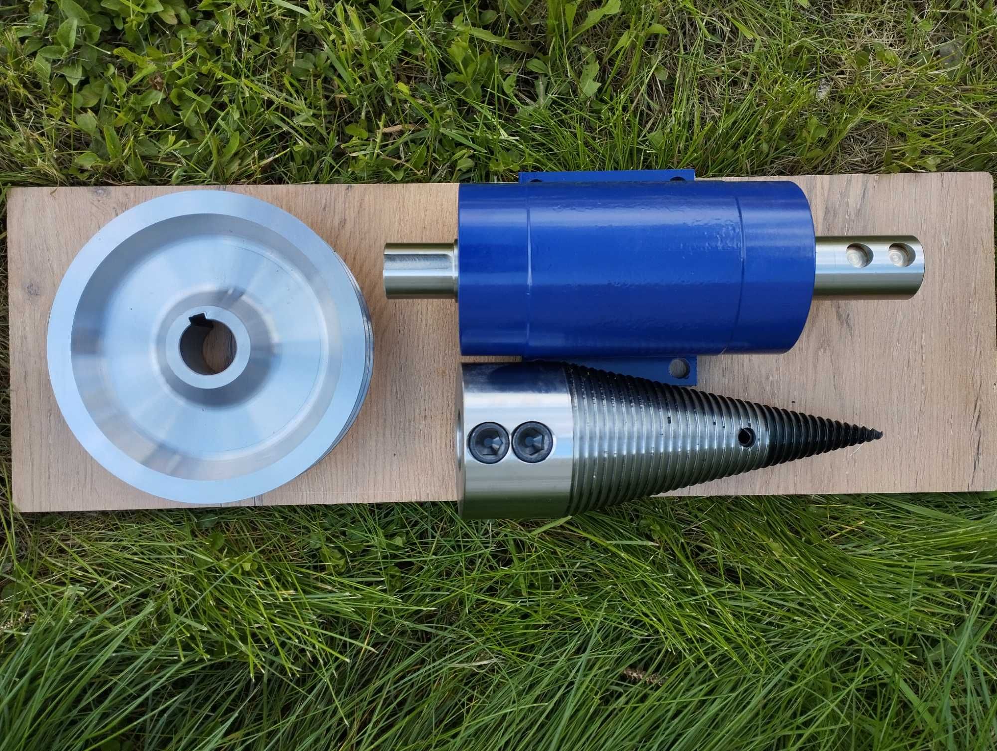 Łuparka świdrowa z kołem pasowym /stożek do łupania 100mm / wałek 40mm