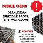 Rury i profile stalowe , bramy , słupki