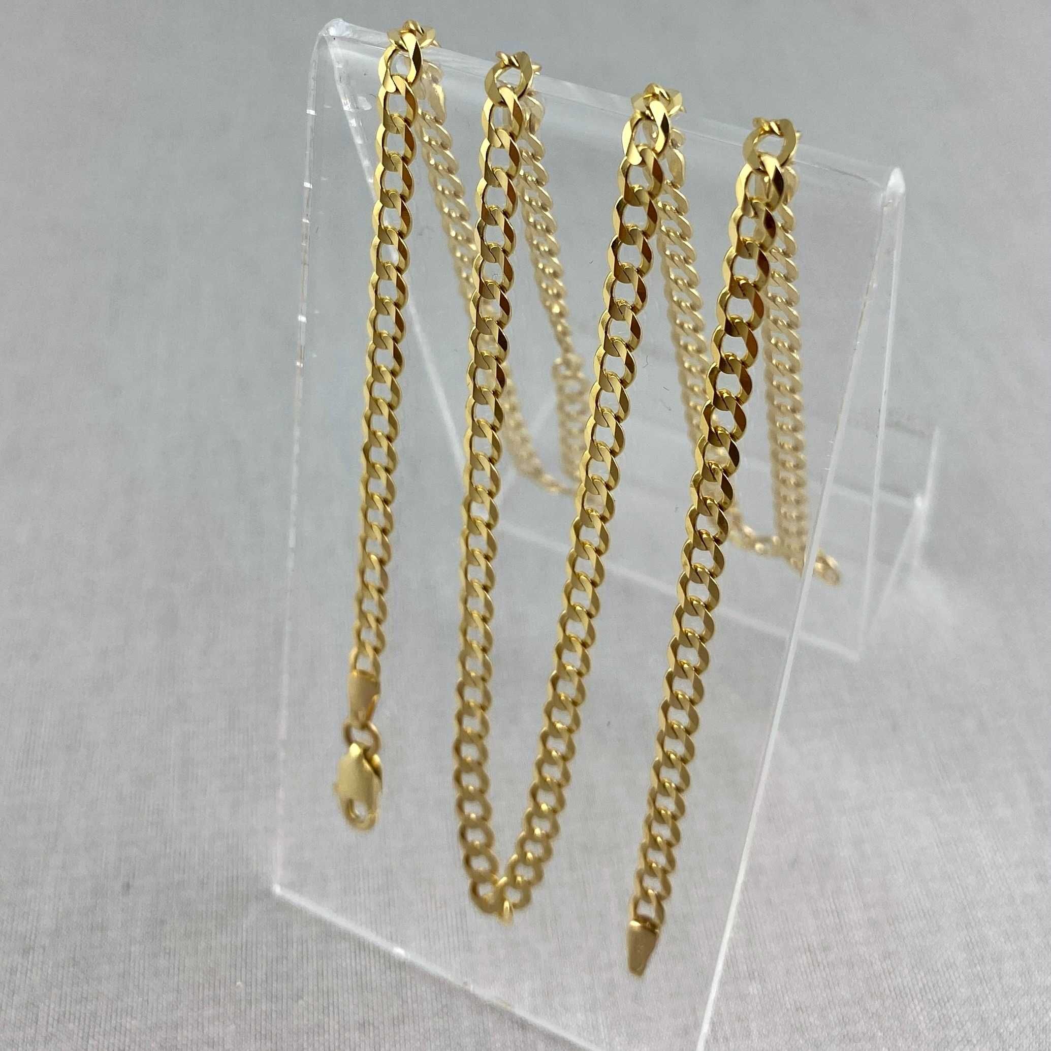 ZŁOTY łańcuszek splot PANCERKA "pełna" 3,5mm PR. 585 (14K) dł. 55 cm