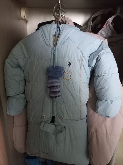 Зимній дитячий комбінезон Трійка 3 в 1 (куртка, конверт та комбінезон)