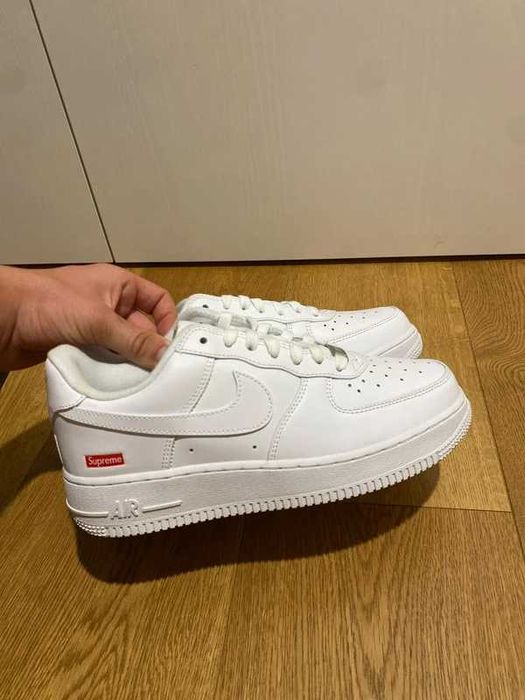 buty Espadryle Nike_Air_Force_1_Low_Supreme_White Espadryle R.44