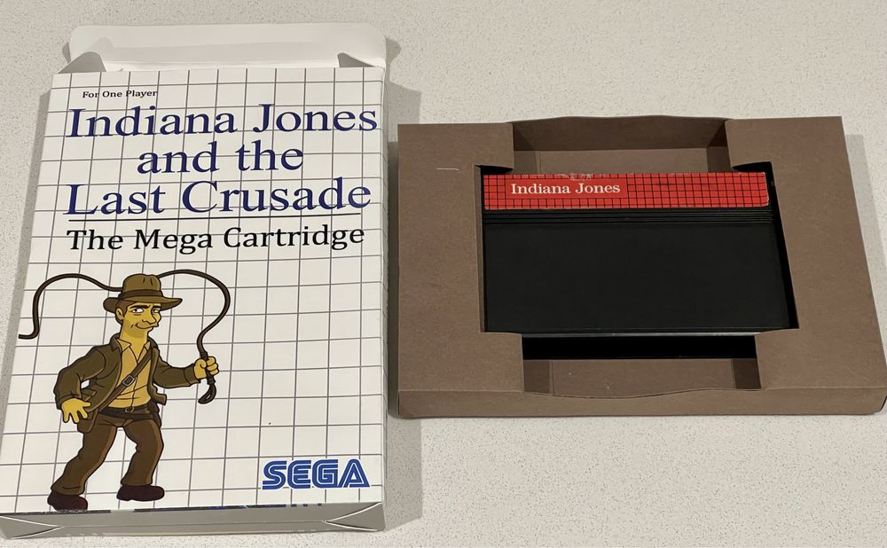 Indiana Jones and the last crusade - master system - caixa repro