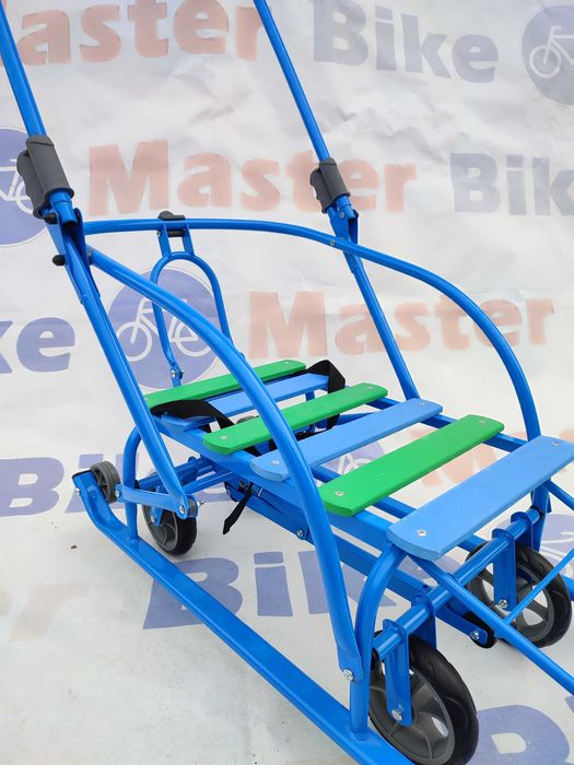 Санки на колесах "Мрія" блакитні