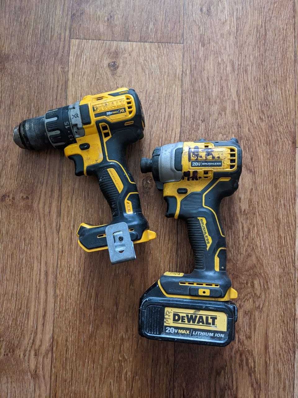 Набор бесщеточных шуруповертов Dewalt DCD791 / DCF809 20V