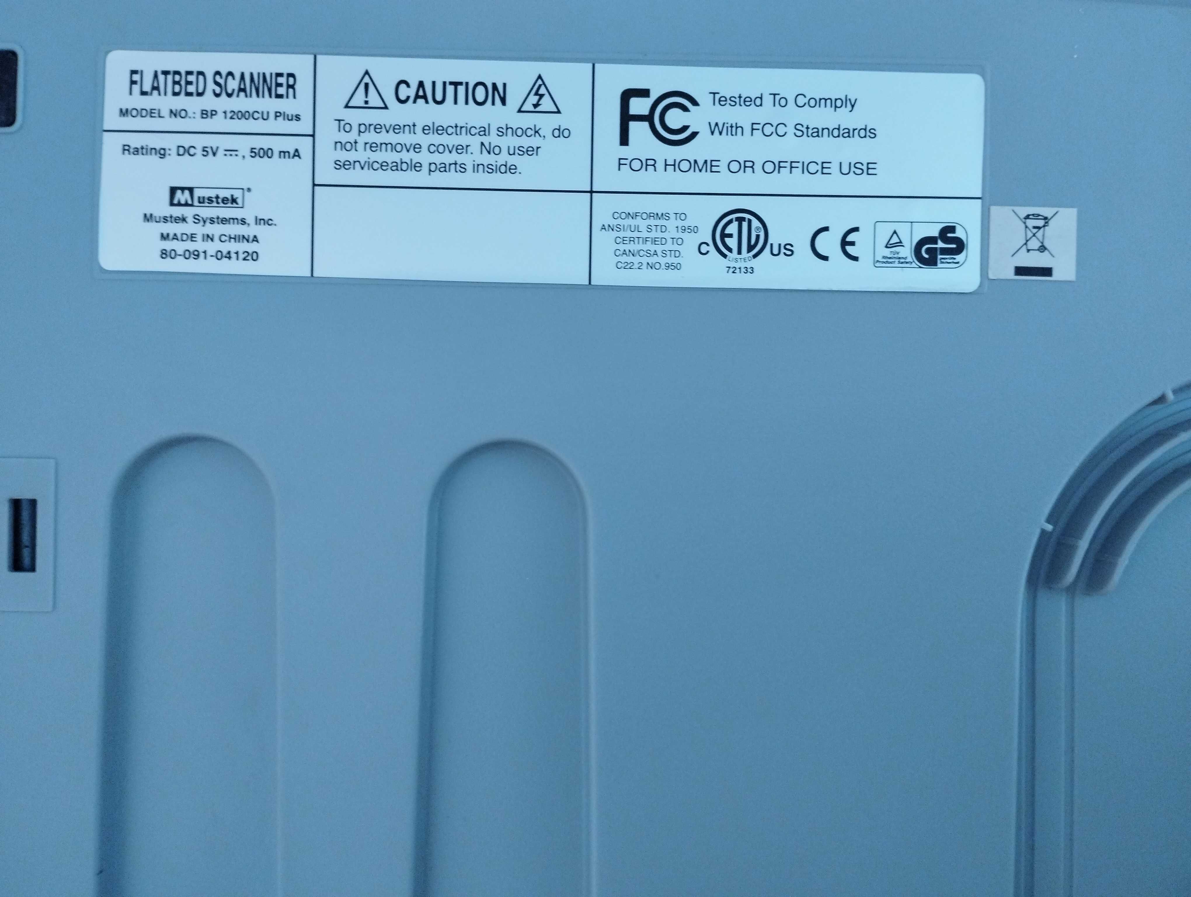 Сканер Mustek BearPaw 1200CU Plus