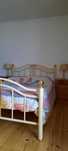 Cama casal - metal esmataldo vintage 195x140 (espaço de arrumação inf)