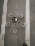 Lampa srebrna sufit