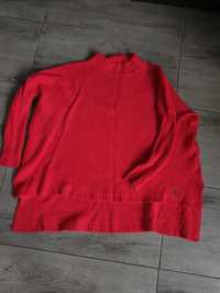 Sweter asymetryczny różowy