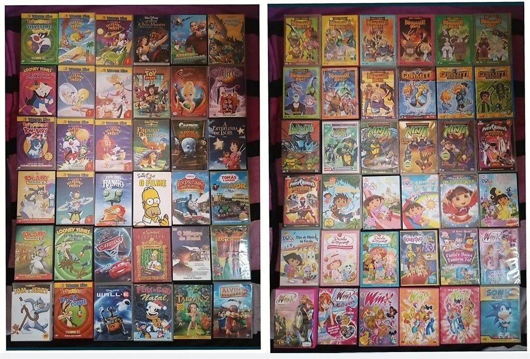 Lote 364 DVD's originais  (LOTE 41) animação: Disney/Pixar/DreamWorks