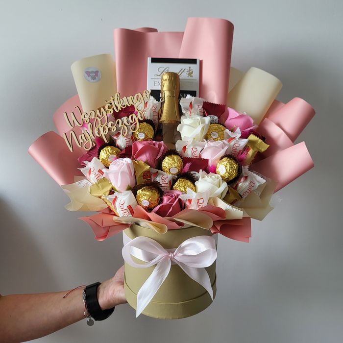 Bukiet z cukierków, wesele, ślub, prezent