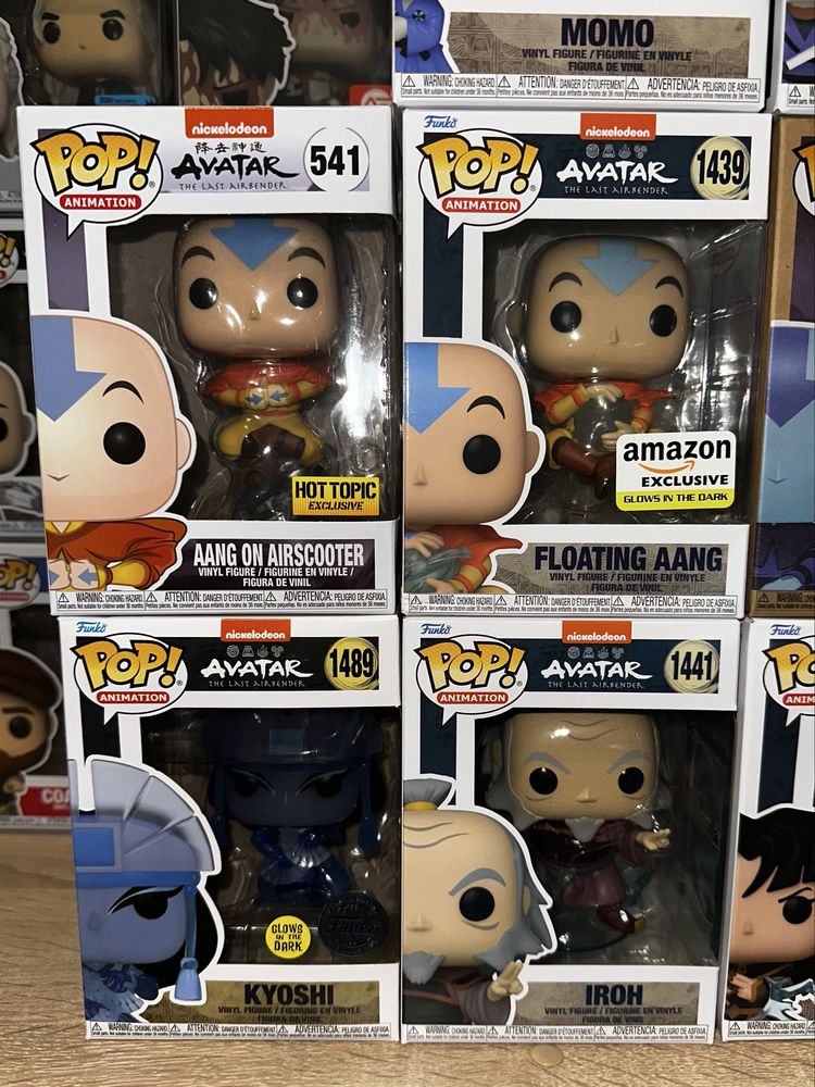 Funko Pop Avatar Фанко Поп Аватар Аанг Момо Азула Сокка Айро Тоф