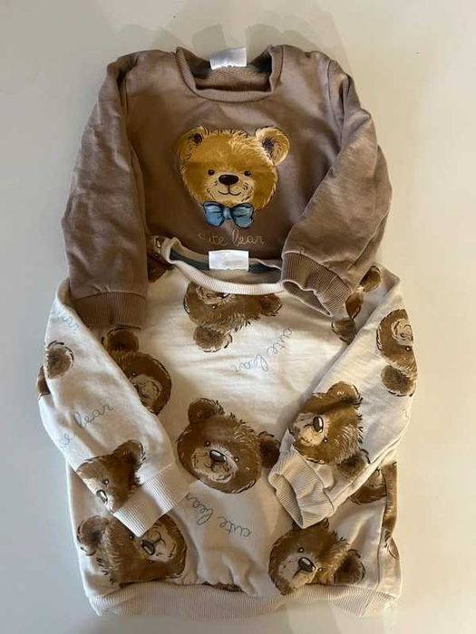 bluza miś 2 szt 86r.`12-18