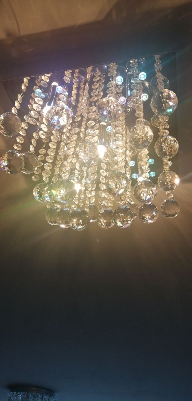 Lampa sufitowa Led kryształy