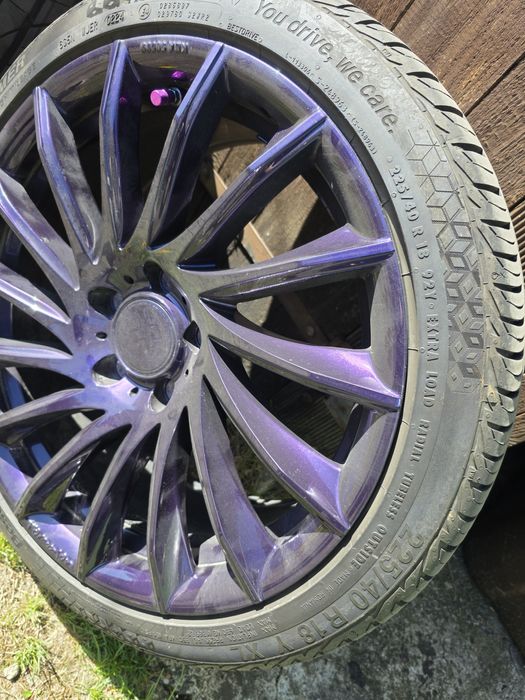 Felgi Aluminiowe R18 5x114.30 + Opony letnie TMPS