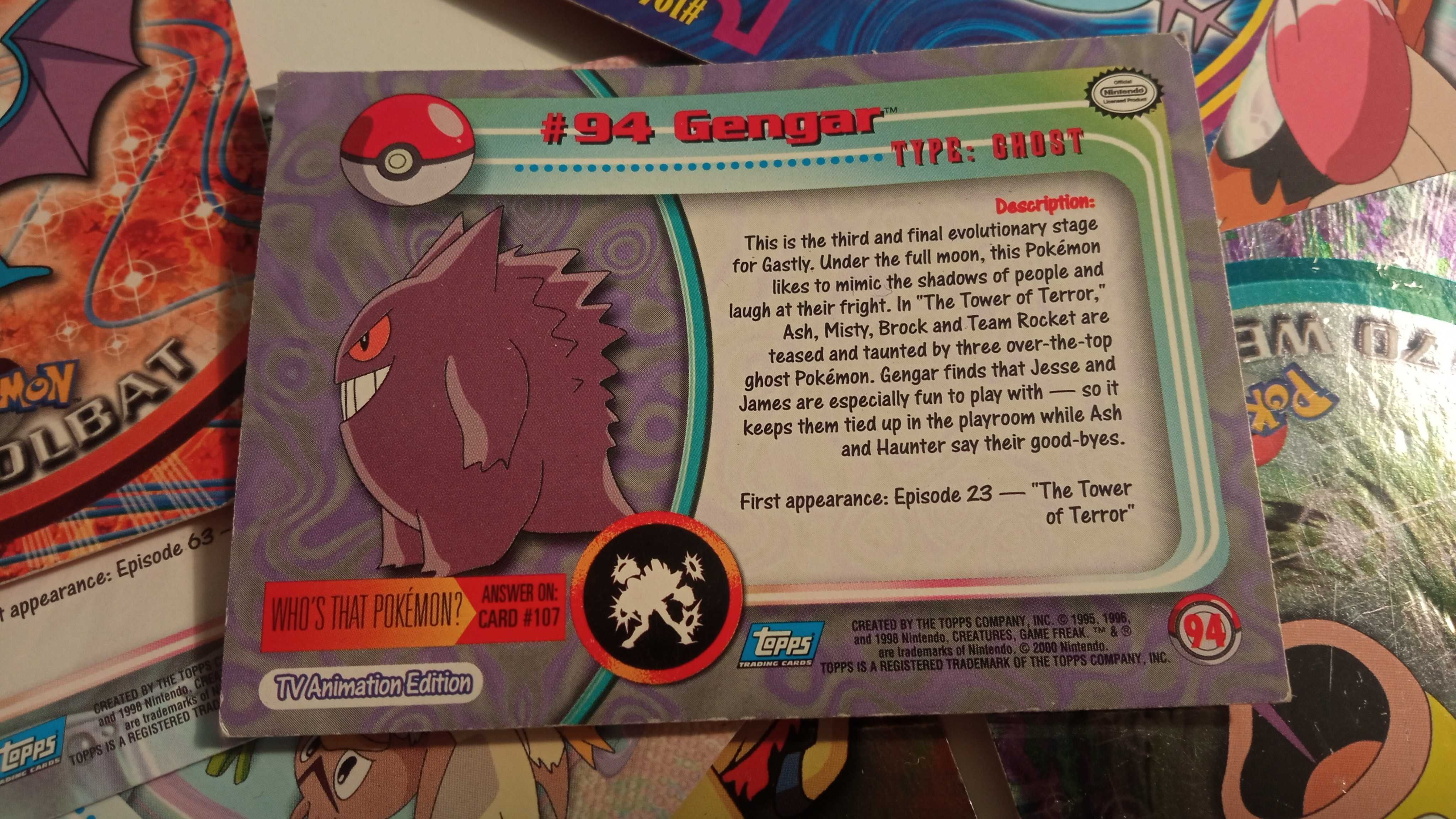 karty Pokemon Tapps 1999