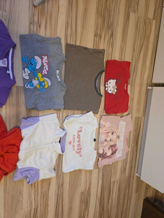 9 Szt Bluzka Bluza Sweter Hello Kitty 122-128cm Top Model H&M Smerfy