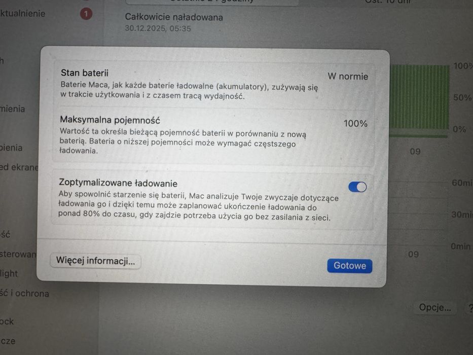 MacBook Air M1 256 GB, 8 GB RAM Magic Mouse  Stan Perfekcyjny