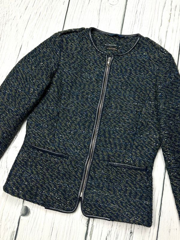 Massimo Dutti Marynarka Żakiet Damska z Pagonami r. 36