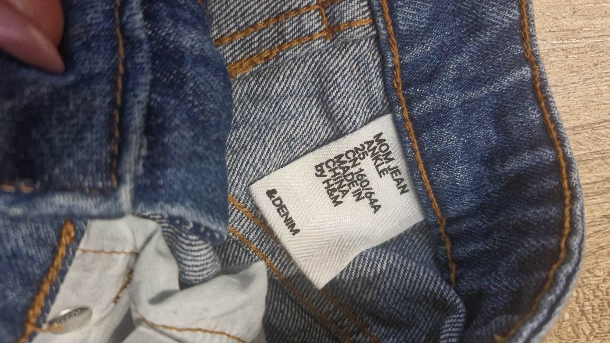 Jeansy mom h&m 34