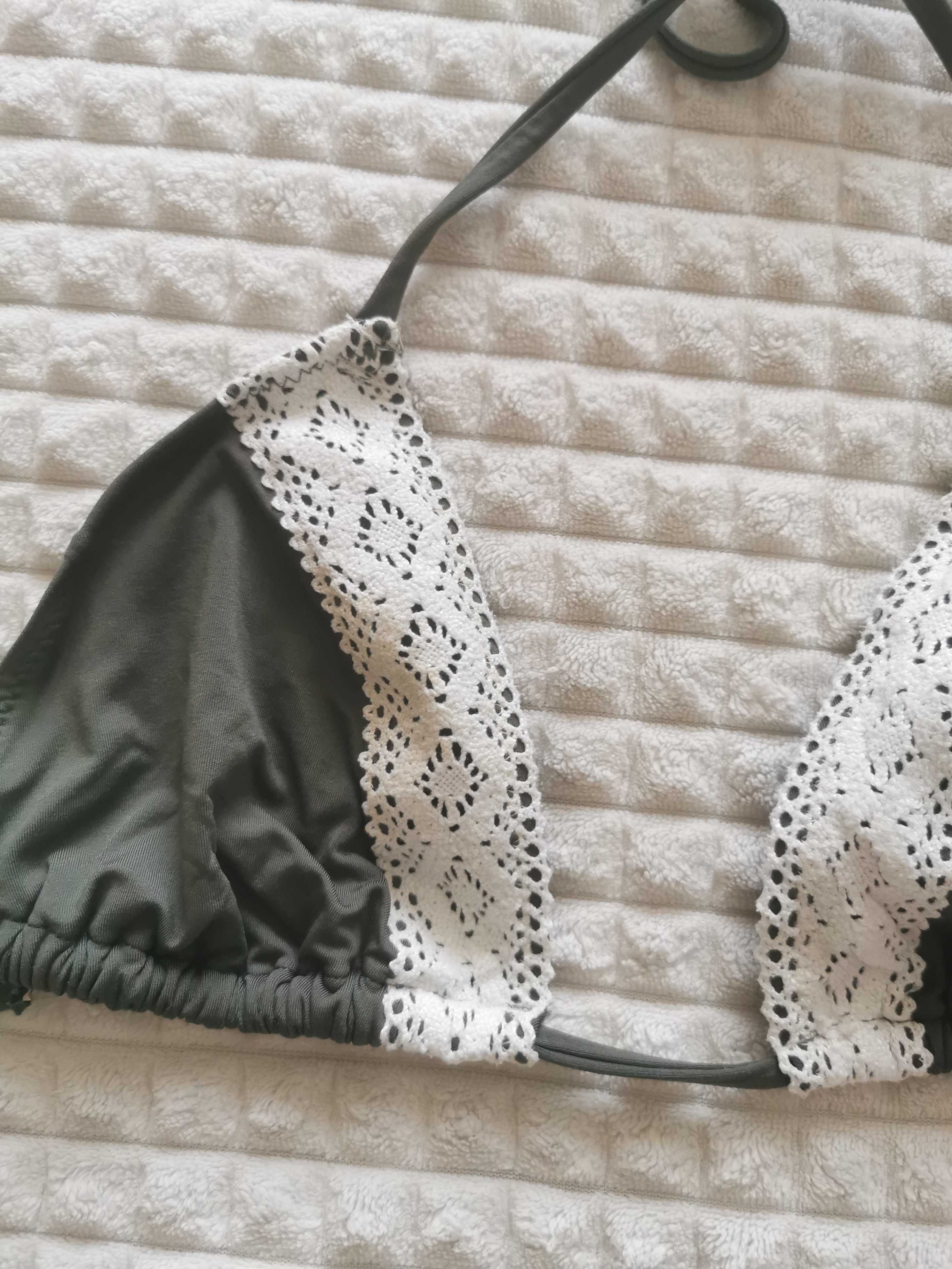 Bikini strój kąpielowy zestaw s m 36 38 butelkowy intimissimi primark