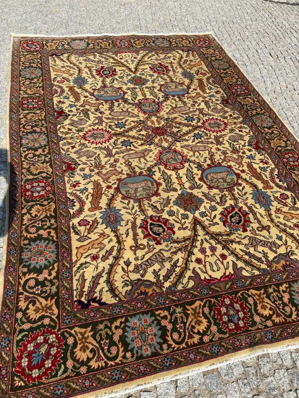 Dywan perski wełniany kaszmirowy Iran Ghoum 300x200 gal. 20 tyś