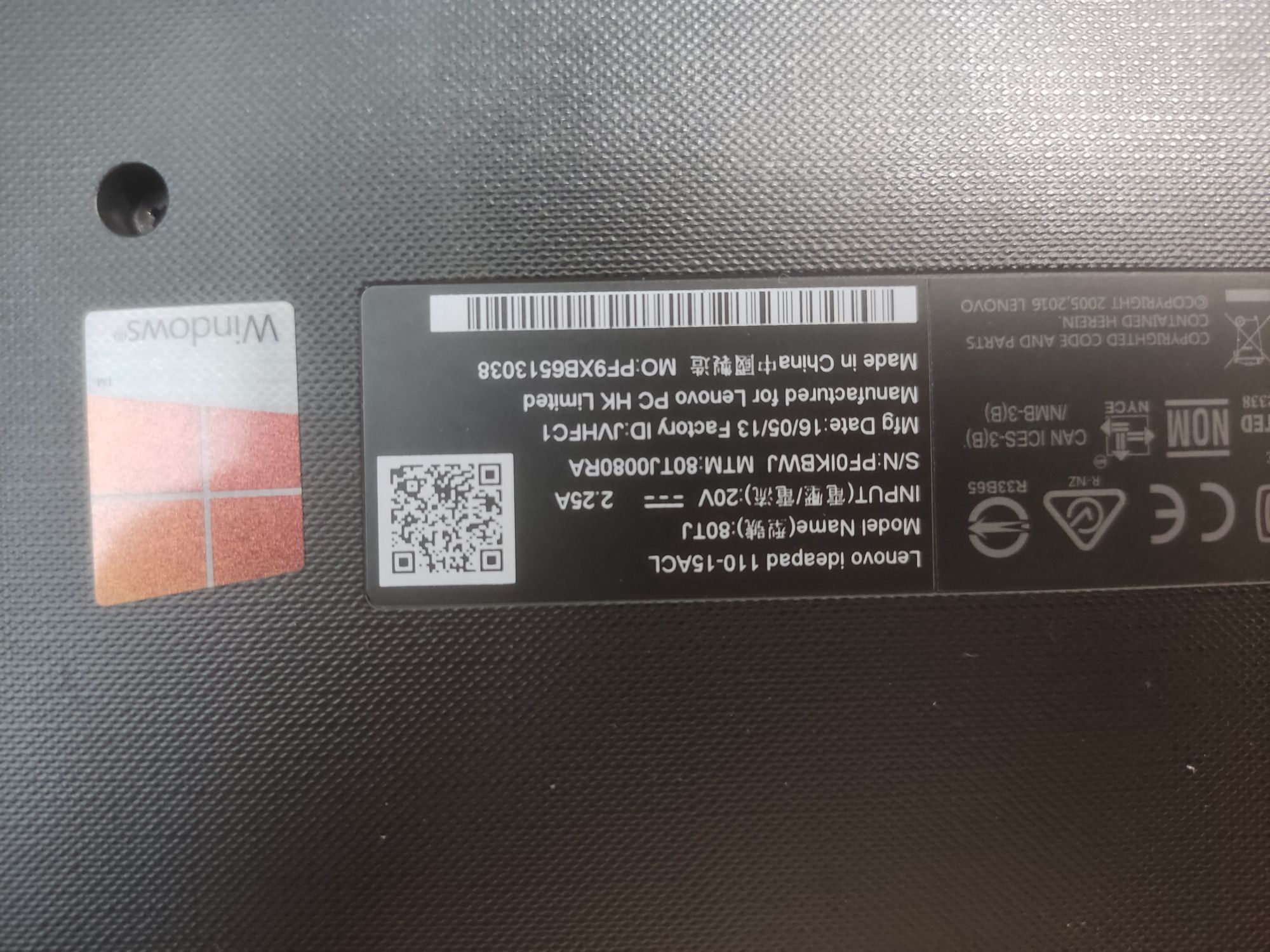 Ноутбук Lenovo ideapad 110-115acl