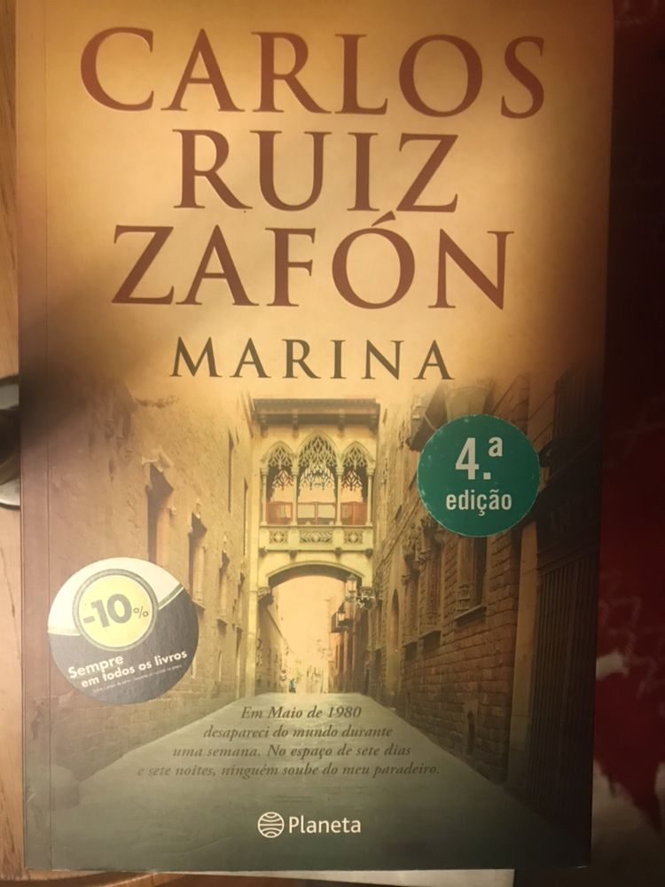 Livro novo Marina da Carlos Ruiz Zafon