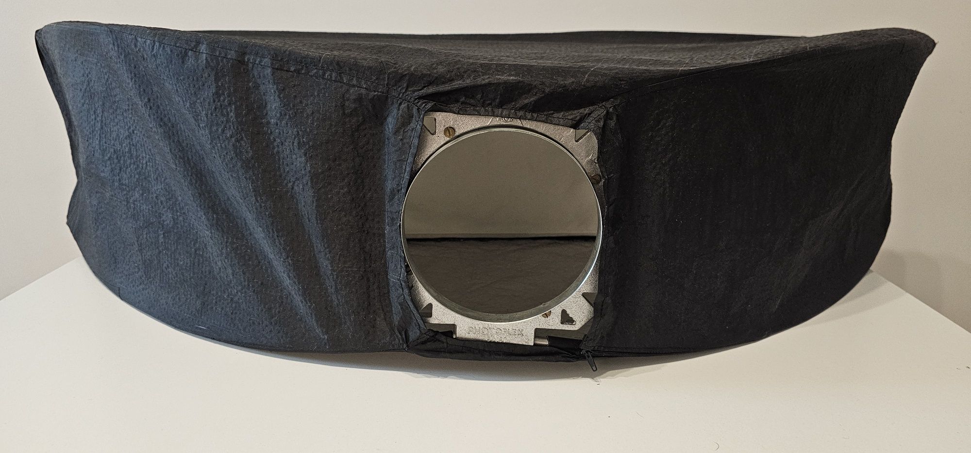 Softbox 22x100cm otwór 12cm - 3 materiałowe modyfikatory światła