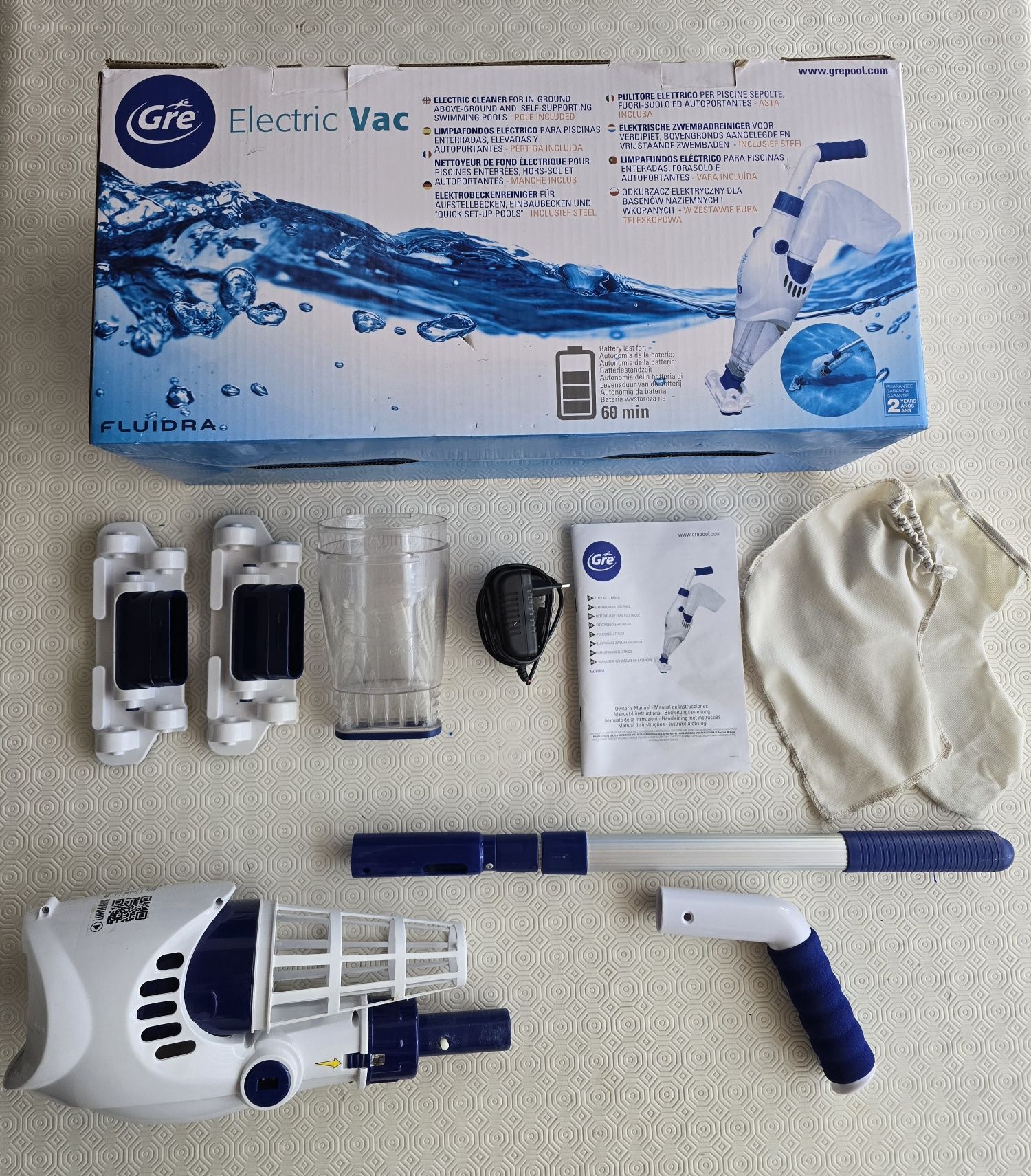 Aspirador de fundos de piscina Gre
