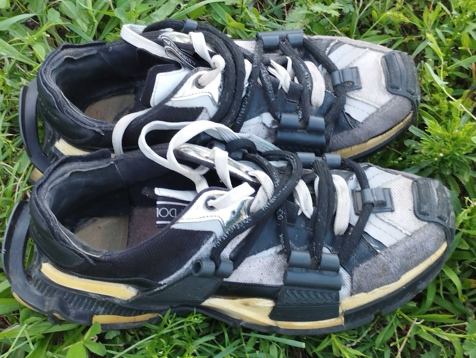 Срочно ! Кроссовки мужские Dolce & Gabbana Space Grey Black  серые