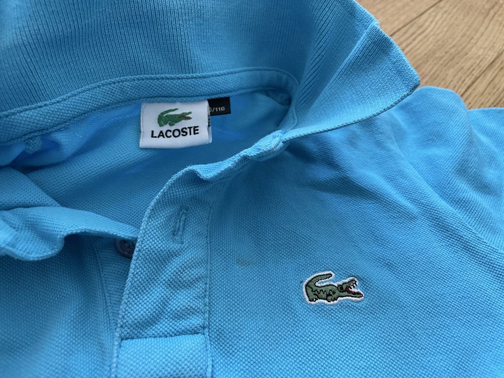 Koszulka polo Lacoste rozm. 116 niebieska