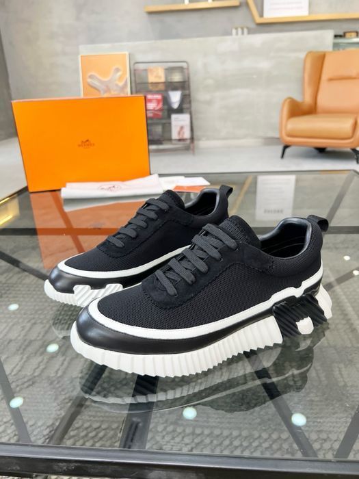 HERMEс кроссовки мужские черные унисекс кожаные louis vuitton