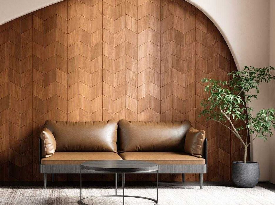 Dekor ścienny z drewna naturalnego jesion Thermory "Decor Rhomb"