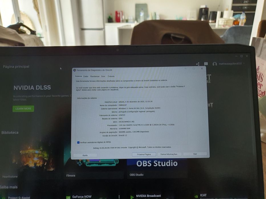 Lenovo IdeaPad Gaming 3 – i5, 16GB, SSD, RTX 3050 Ti – Negociável