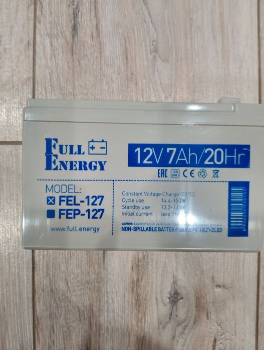 Аккумулятор гелевий FEL-127
