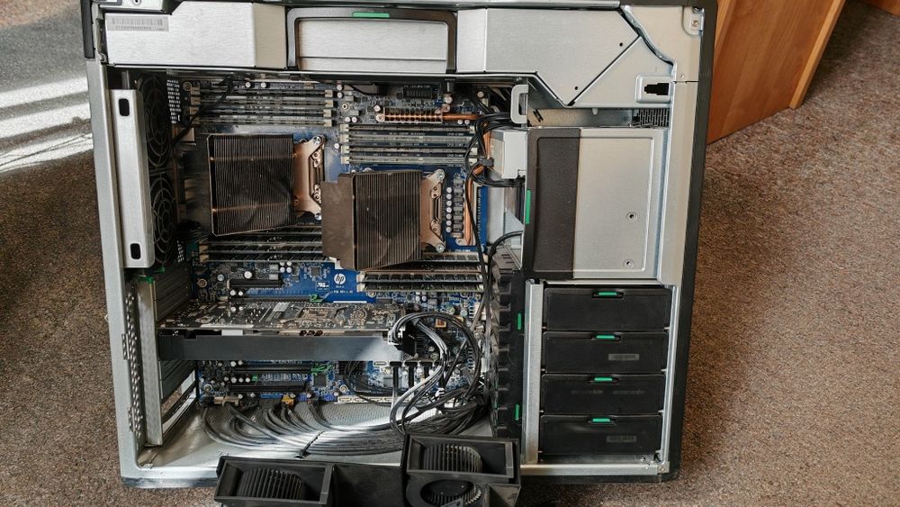Komputer serwer HP Z820 2xE5, 128Gb Ram, Gtx1060, gaming ai proxmox