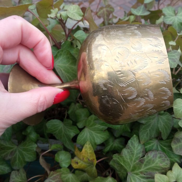 Фужер латунь винтажный