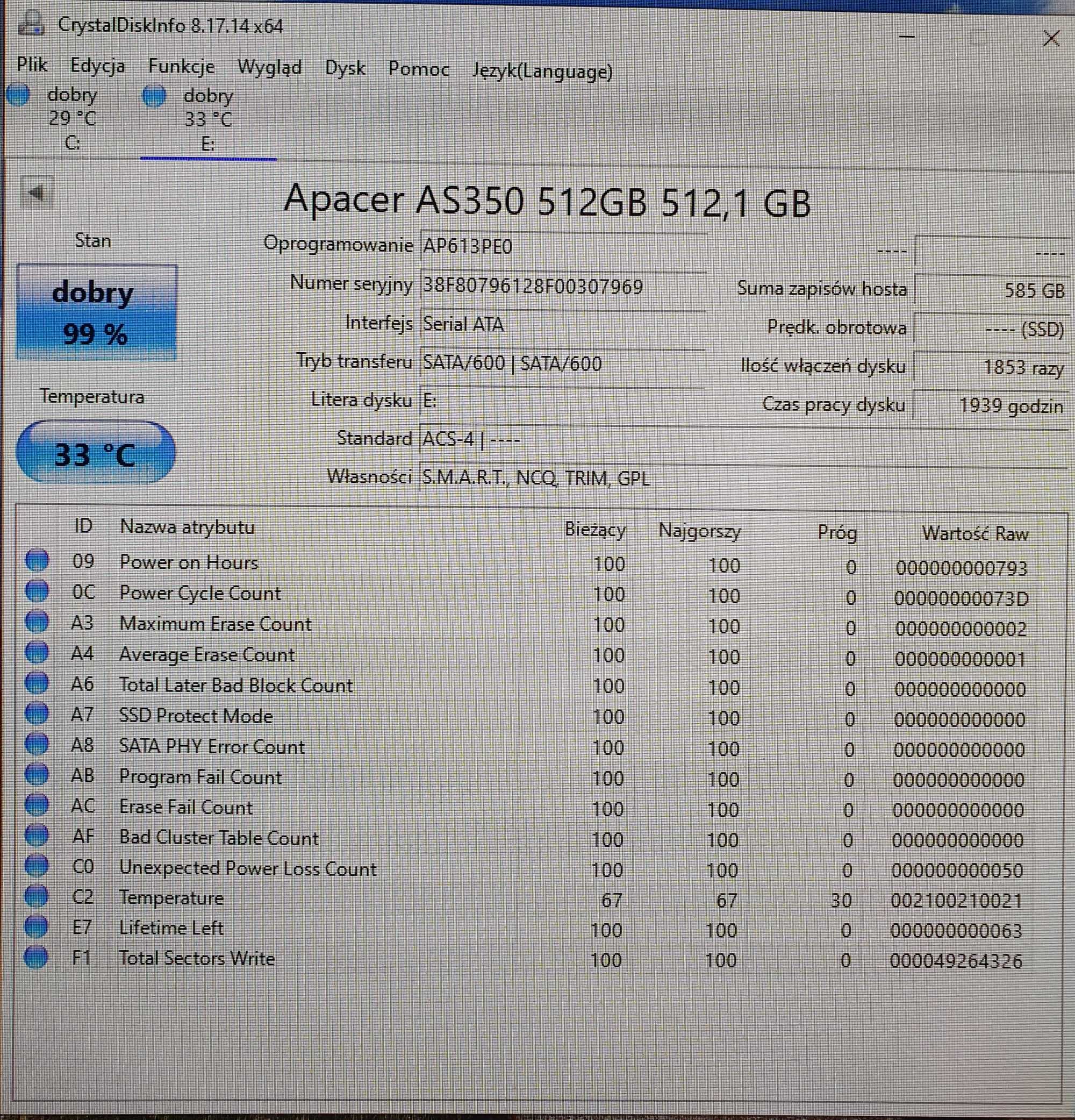 HP AiO EliteOne 800 G4 i3-8100 8GB 1TB SSD NVMe
