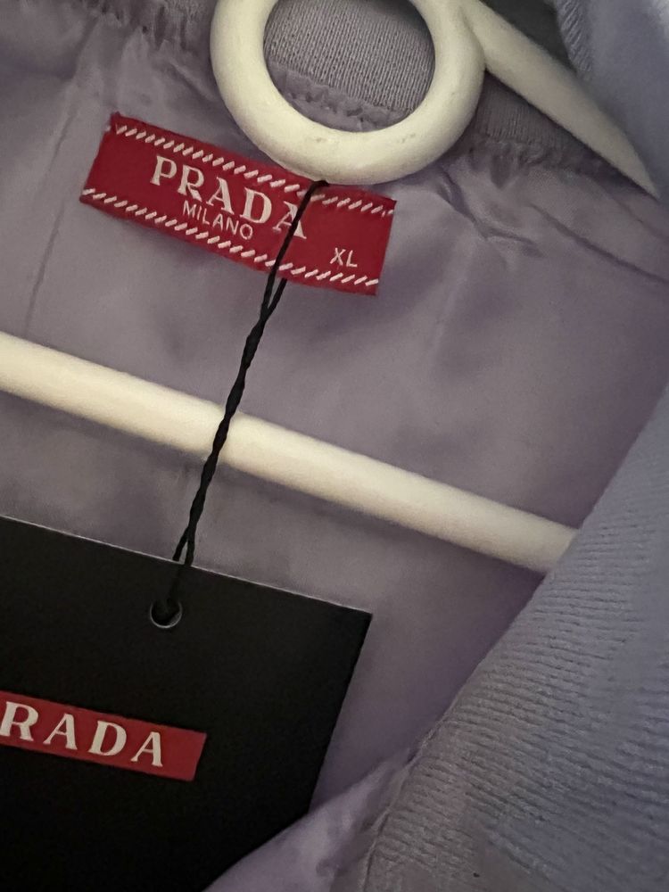 Kurtka wiatrowka damska prada liliowa XL