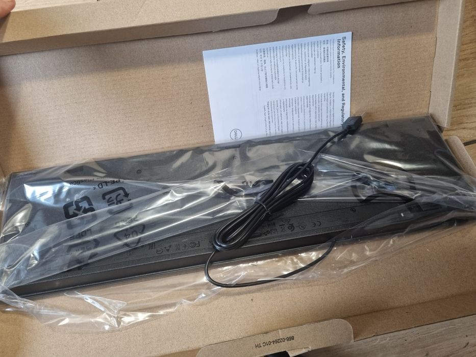 Klawiatura Dell KB 216+mysz przewodowe Dell MS 116 Nowe