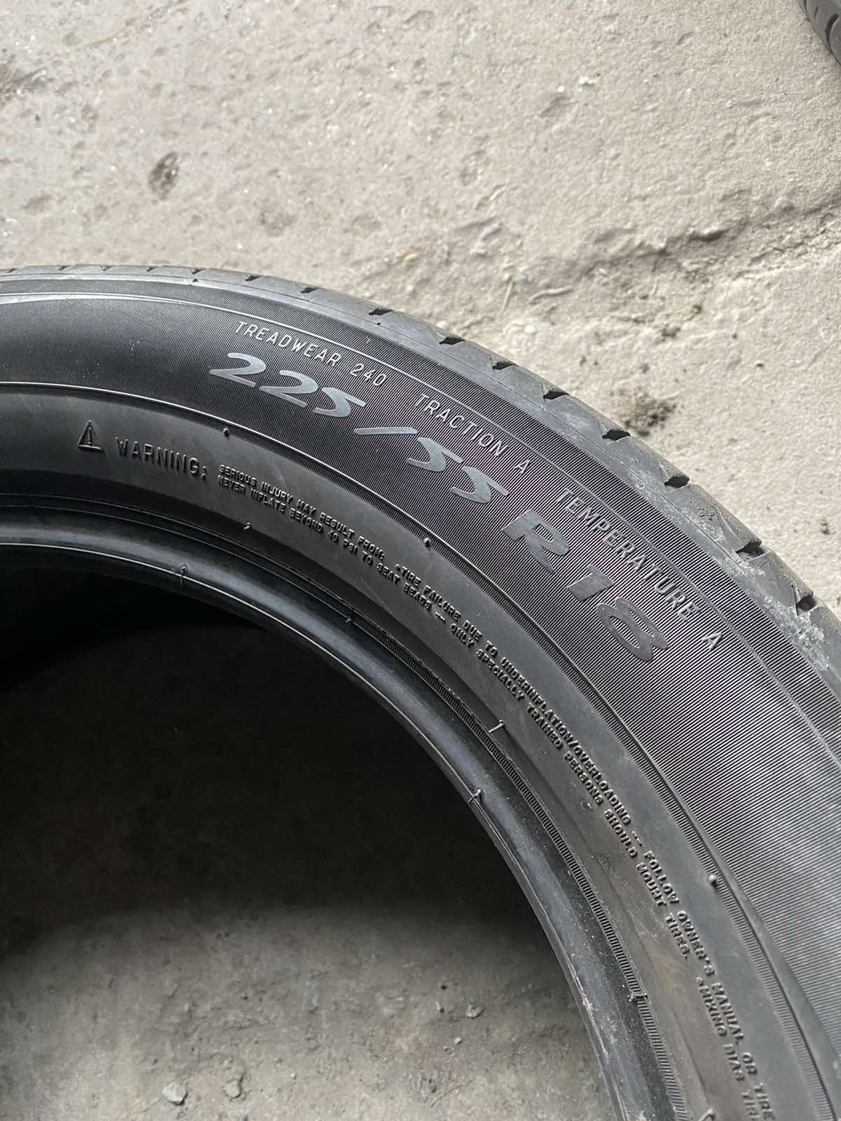 225.55.18 Michelin 4шт лето БУ склад шины резина из Европы 55 R18